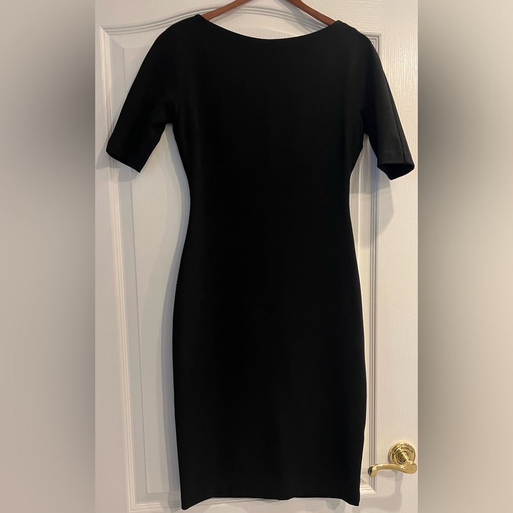 Zara black midi dress